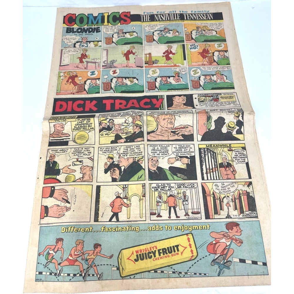 March 10 1968 Nashville Tennessean Sunday Newspaper Comic Section